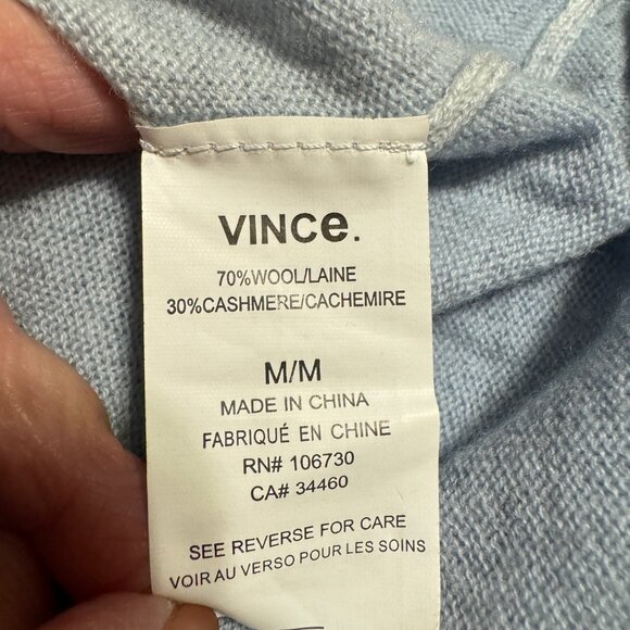 VINCE Ombre Cashmere Blend Dip Dye Sweater M - Picture 4 of 7